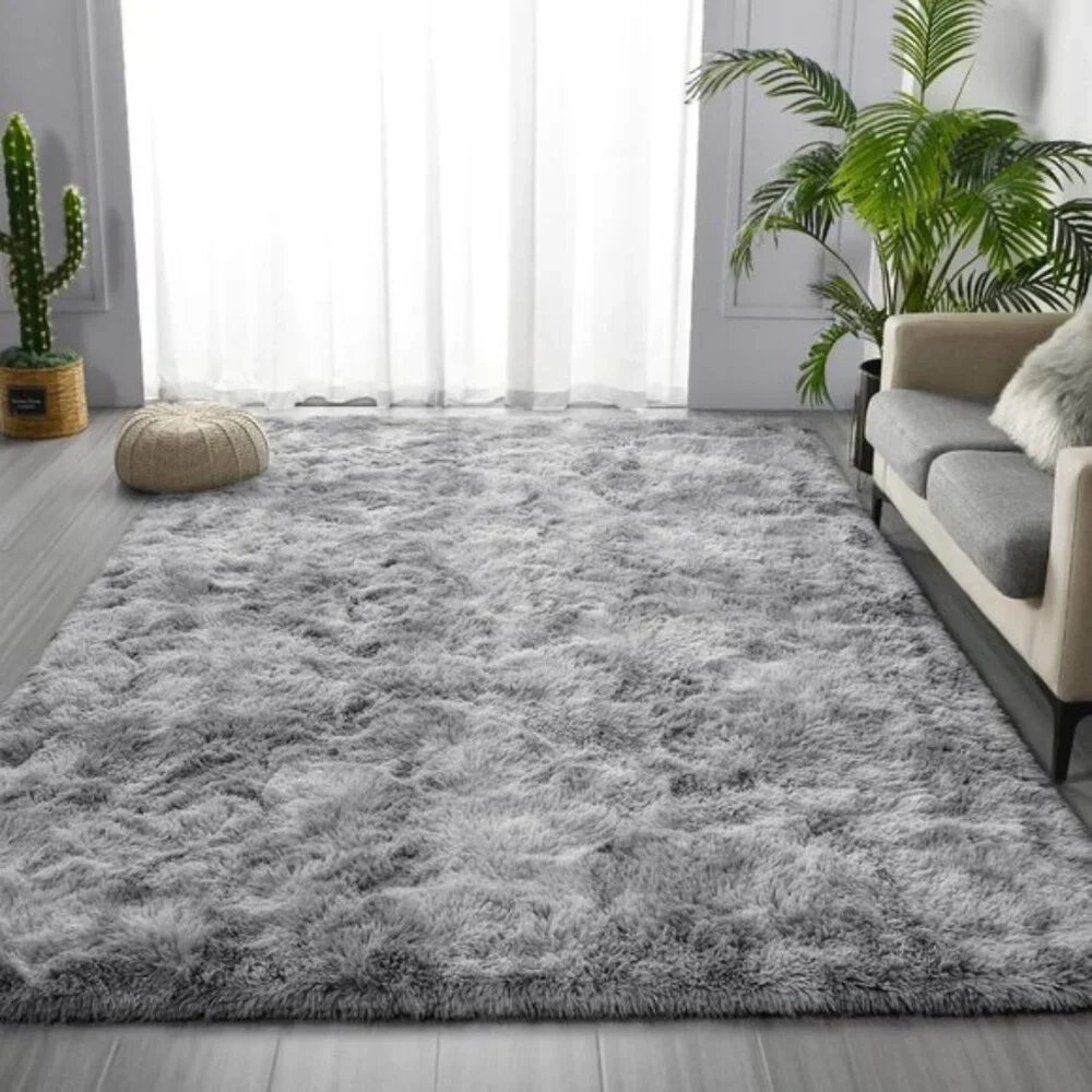 New 5x8 Shag Area Rug, Ultra Soft Tie-Dye Plush Fuzzy Carpet for Bedroom